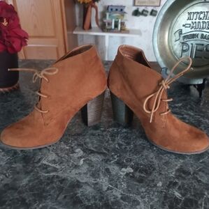 Charlotte Russe Brown Ankle Boots